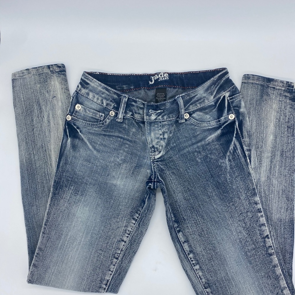Jade Jeans Bleach Blue Knee Slim Fit woman 3/4